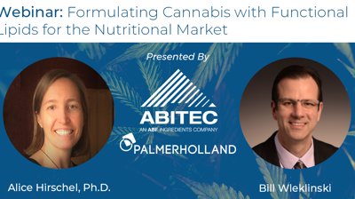 Palmer Holland Collaboration: Formulating Cannabis with Functional Lipids for the Nutritional Market 
